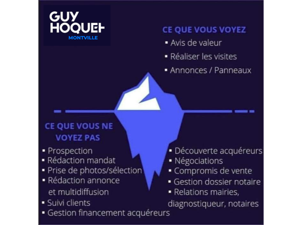 On ne s'en rend souvent pas compte, mais la grande majorité du travail d'Agent Immobilier s'effectue "sous la glace" ! 💙🤍